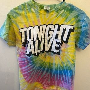 Tonight Alive Tie Dye Band Tee Shirt Size Small